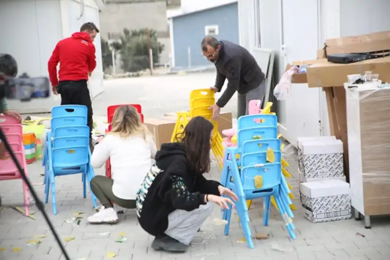 Hatay'da Konteyner Kentteki Anaokuluna Eğitim Desteği