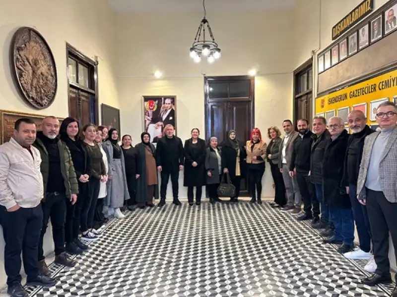 MHP İskenderun Kadın Kolları’ndan Gazeteciler Cemiyeti’ne Ziyaret