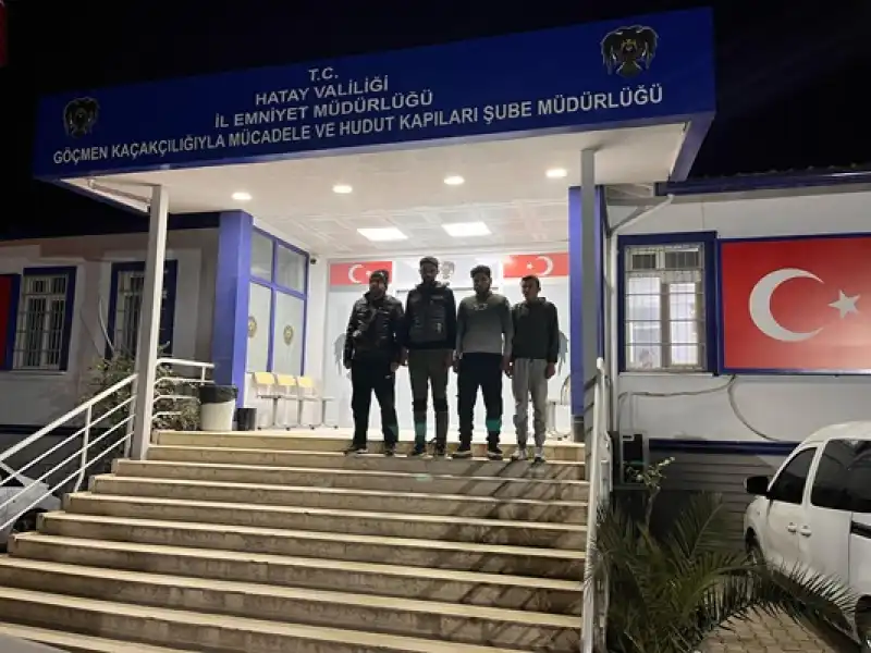 Hatay'da 4 Düzensiz Göçmen Yakalandı