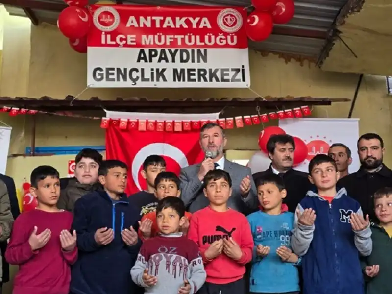 İl Müftüsü Mevlüt Topçu, Antakya'da Gençlik Merkezi Açılışına Katıldı