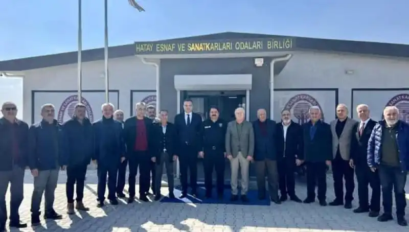 Yılmaz Hatay İl Emniyet Müdürü Kadir Gökçe’yi HESOB Binasında Ağırladı