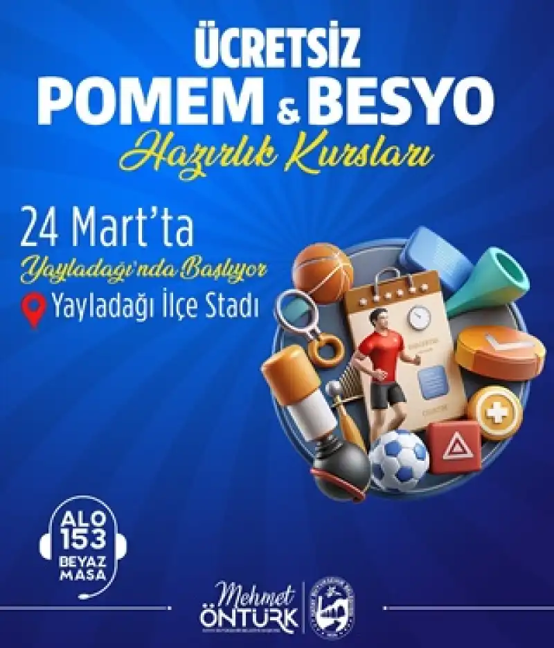 HBB’nin ücretsiz POMEM Ve BESYO Kursları Yayladağı’nda 