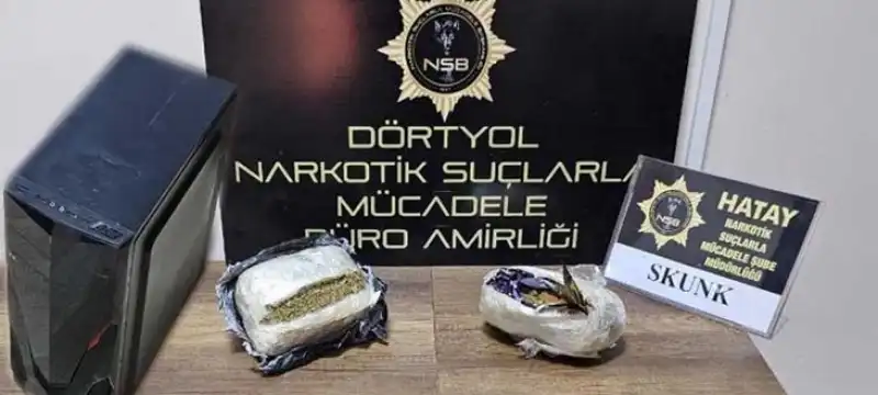 Kargoyla Gelen Uyuşturucu Bilgisayar Kasasında!
