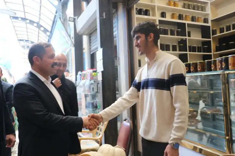 Hatay Valisi Mustafa Masatlı, Tarihi Uzun Çarşı Esnafıyla Bayramlaştı