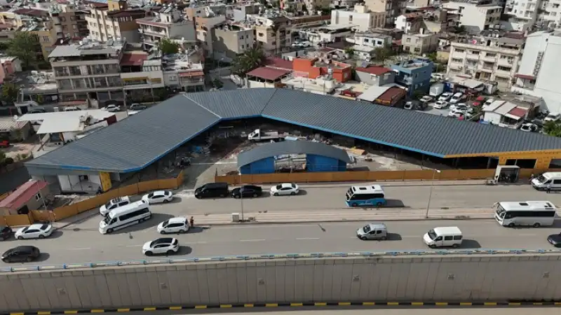 İskenderun'da Dönerciler Çarşısı'nın Yapımında Sona Gelindi