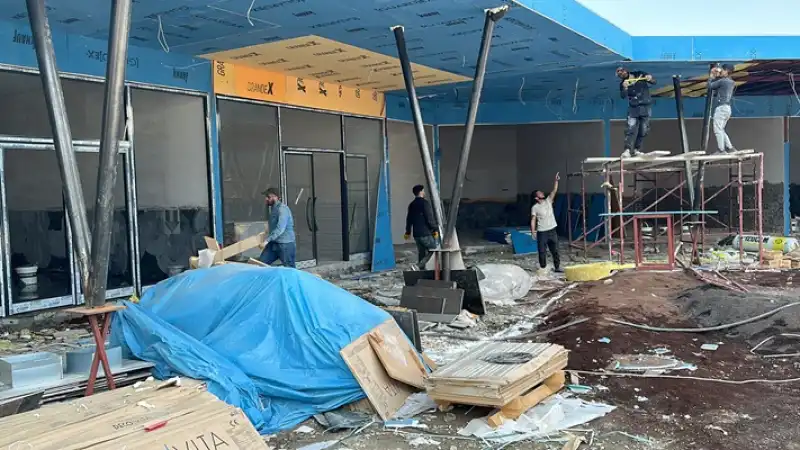 İskenderun'da Dönerciler Çarşısı'nın Yapımında Sona Gelindi