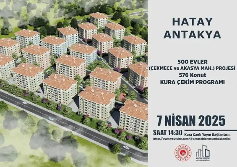 600 Konutlar Ve 500 Evler Kura Çekimiyle Sahiplerini Buluyor