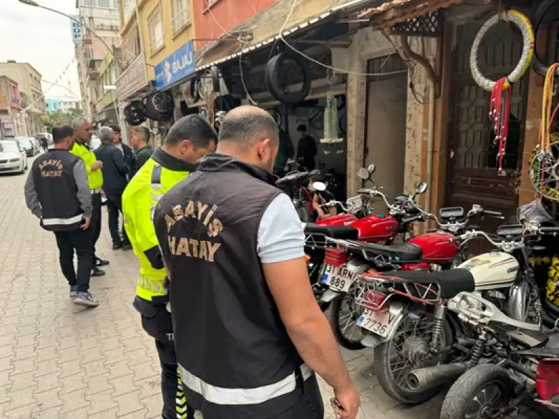 Dörtyol'da Motosiklet Ve Tamircilere Yönelik Denetim