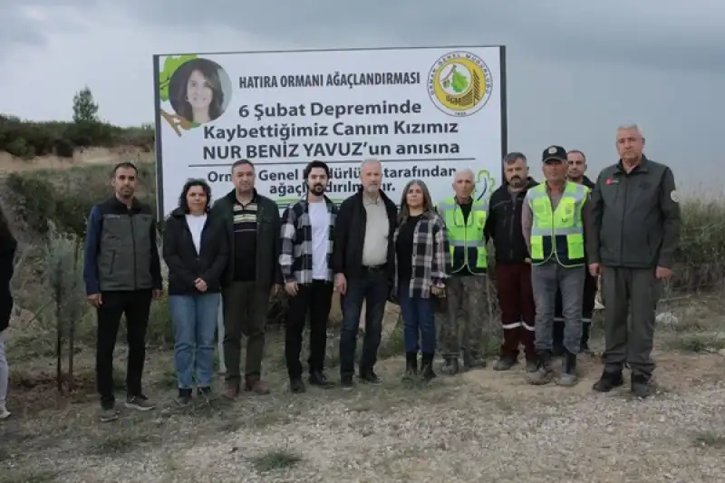 Deprem Şehidi Öğretmenin Anısına 2 Bin Fidan Dikildi