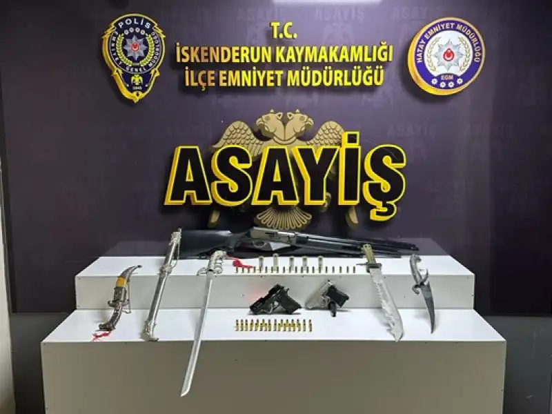 Hatay'da Asayiş Operasyonunda 3 şüpheli Gözaltına Alındı