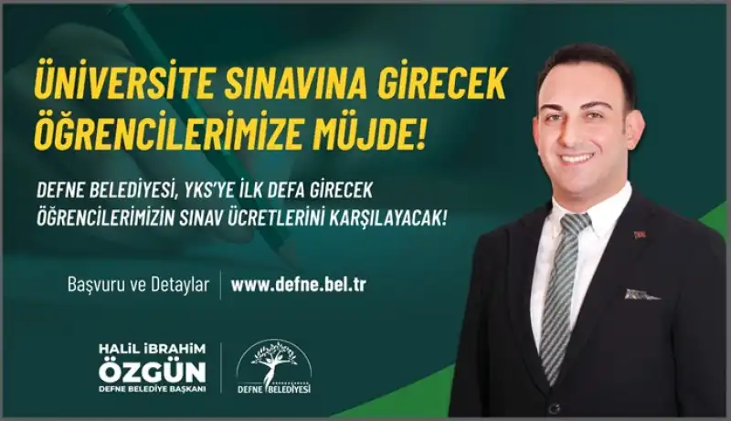 Başkan Özgün’den “Üniversite Sınavına Girecek Öğrencilerimize Müjde”