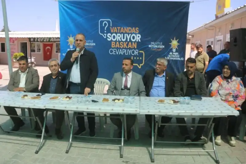 Altınözü Belediye Başkanı Rıfat Sarı, Vatandaşlarla Bir Araya Geldi 