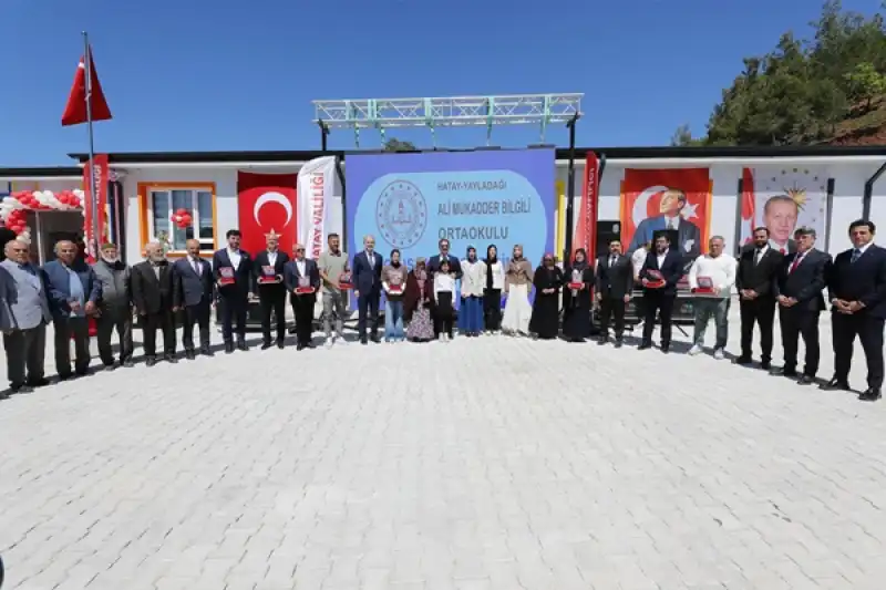 Hatay'da Hayırseverlerin Desteğiyle Yaptırılan Okul Hizmete Girdi