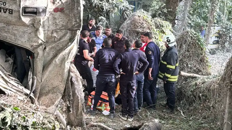 Hatay Defne'de Kamyonun Uçuruma Devrilmesi Sonucu 1 Kişi öldü, 1 Kişi Ağır Yaralandı