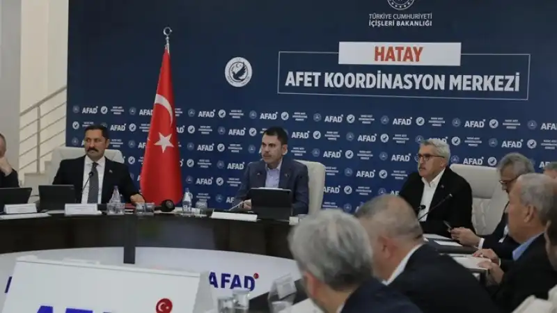 Bakan Murat Kurum, Hatay’da Afet Koordinasyon Toplantısına Katıldı