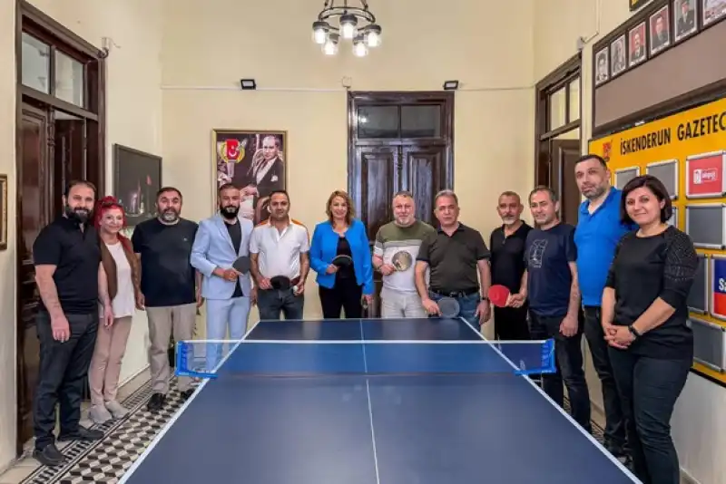 Kara, İskenderun Gazeteciler Cemiyeti’nde Masa Tenisi Performansıyla Göz Doldurdu