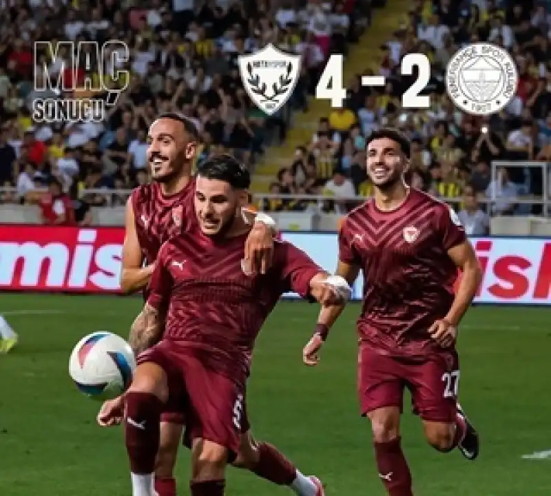Küme Düşen Hatayspor, Fenerbahçe'yi Mağlup Etti 4-2