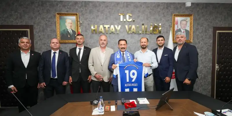 Samandağ Spor Yönetiminden Vali Masatlı’ya Ziyaret