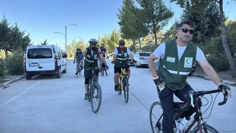 Hatay'da Yeşilay Bisiklet Turu Düzenlendi
