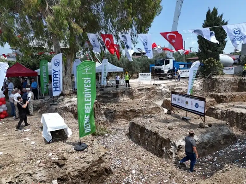Defne’de üç Dilde Eğitim Verecek Kreşin Temeli Atıldı