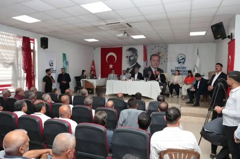 Başkan Öntürk, Reyhanlı’da Muhtarlarla Buluştu