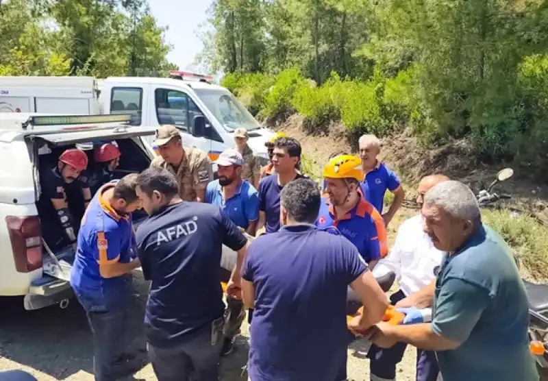 Dağlık Bölgede Yaralanan Vatandaş Kurtarıldı