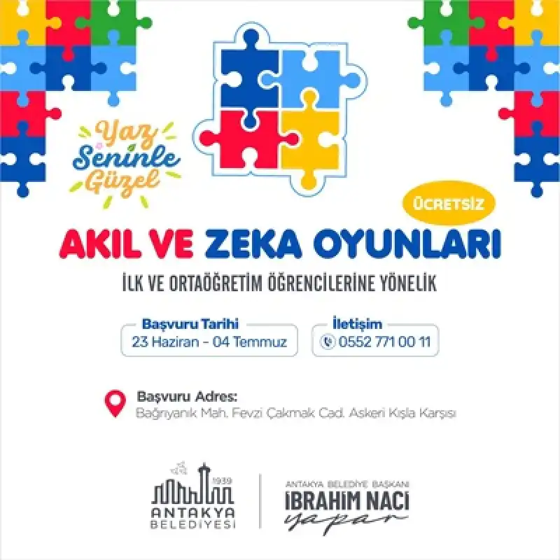 İlk Ve Ortaöğretim öğrencilerine Yönelik Akıl Ve Zeka Oyunları