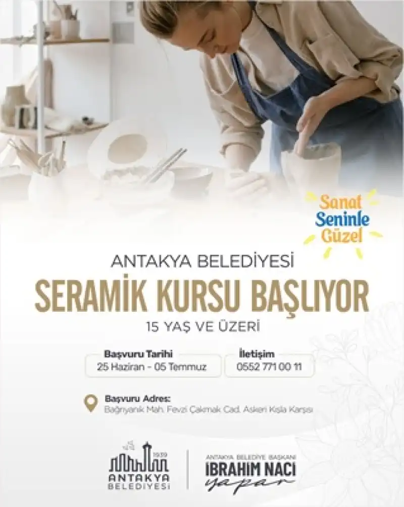 Seramik Kursu Başlıyor