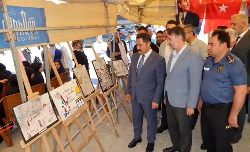 Hatay’da “Gazze” İçin Kalemler Yazdı, Renkler Konuştu