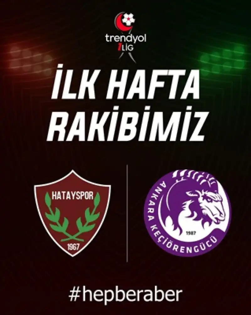 Hatayspor’un Ligde İlk Hafta Rakibi; Keçiörengücü 