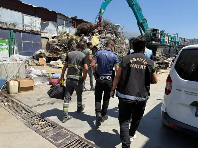 İskenderun’da Hurda İş Yerlerine Yönelik Denetim: 8 İş Yerine İdari Yaptırım