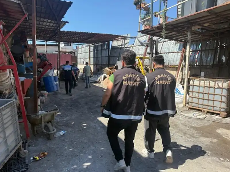 İskenderun’da Hurda İş Yerlerine Yönelik Denetim: 8 İş Yerine İdari Yaptırım