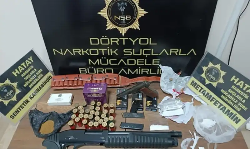 Dörtyol’da Uyuşturucu Operasyonu: Silah Ve Mühimmat Ele Geçirildi