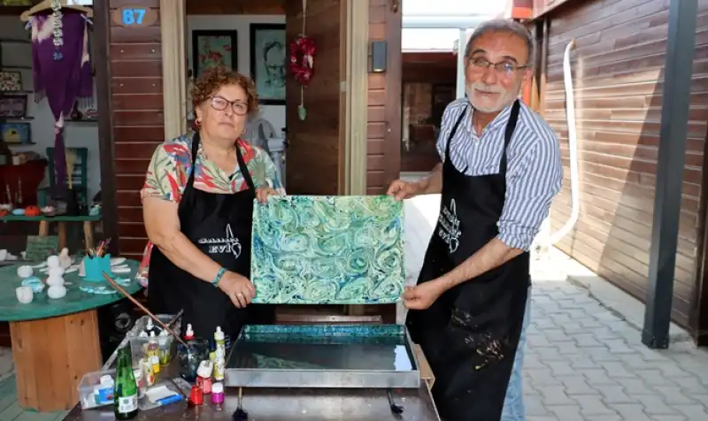 Ebru Ustaları Hatay’da Buluştu