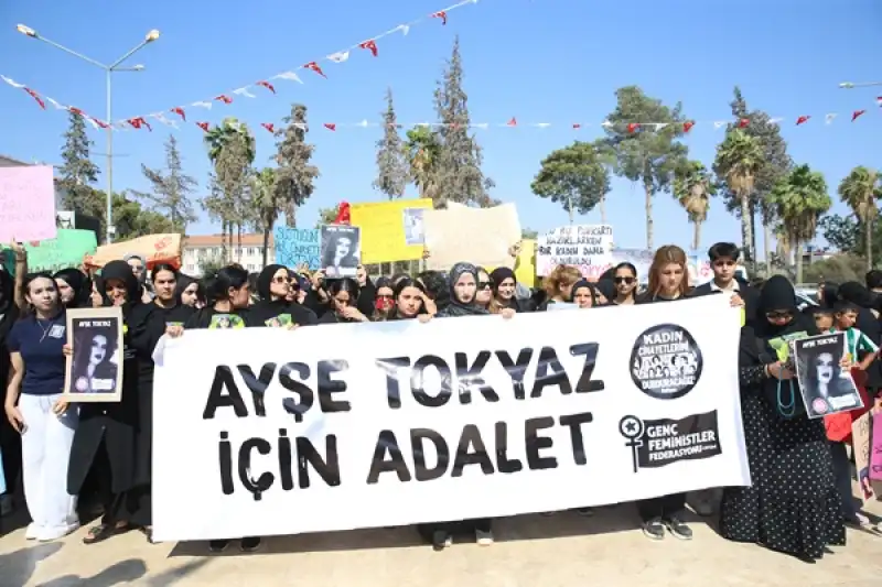 İstanbul'da öldürülen üniversite öğrencisi Ayşe Tokyaz Için Hatay'da Yürüyüş Yapıldı