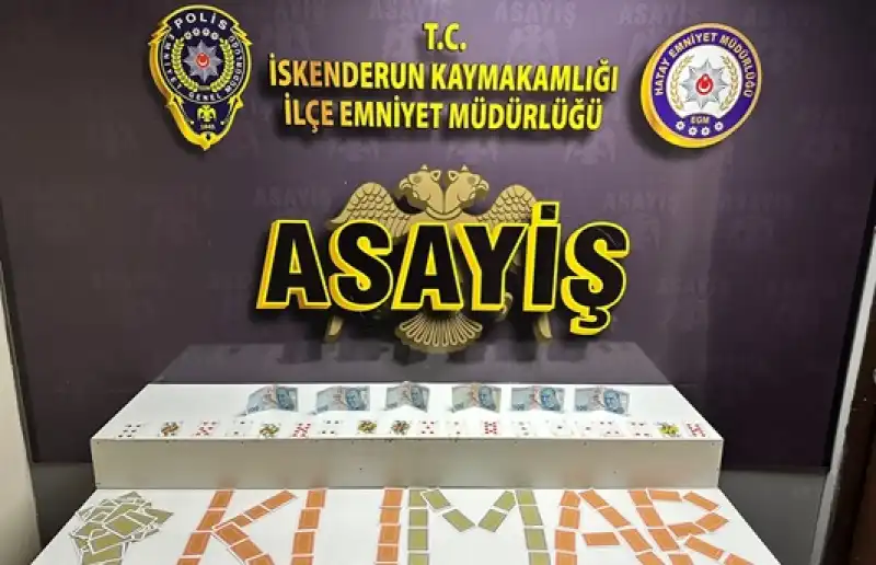 Hatay'da Kumar Oynayan 4 Kişiye 36 Bin 988 Lira Ceza