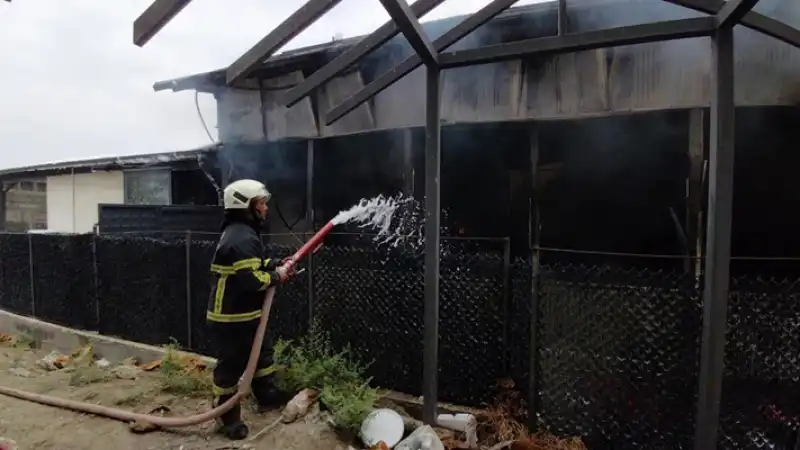 Hatay Samandağ'da Kafede çıkan Yangın Söndürüldü