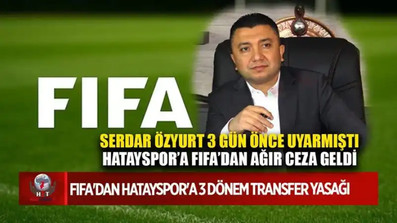 Hatayspor Camiası, FIFA Tarafından Verilen 3 Dönemlik Transfer Yasağıyla Sarsıldı. 