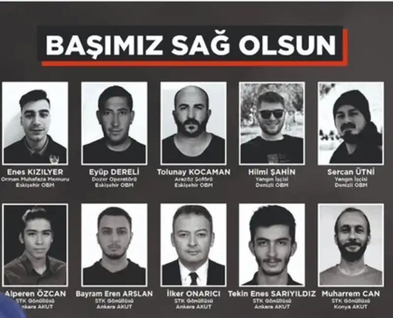 Orman Yangınında Şehit Olanların İsimleri Belli Oldu