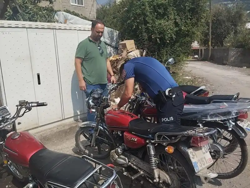 İskenderun'da Motosiklet Tamircilerine Denetim Yapıldı