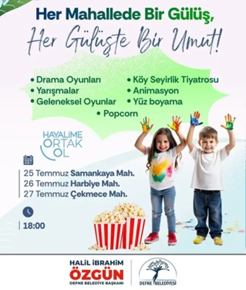 Halil İbrahim Özgün’den Defne’nin çocuklarına Yaz Hediyesi