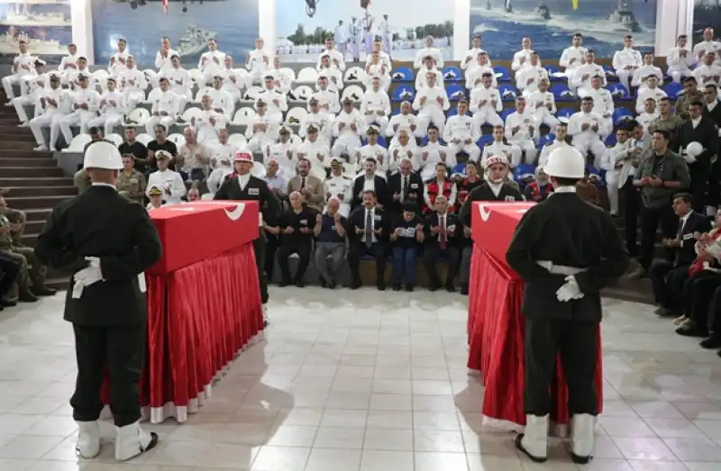 Hatay'da şehit Erler Hayrullah Halit Karaman Ve Semih Erdoğan Için Tören Düzenlendi