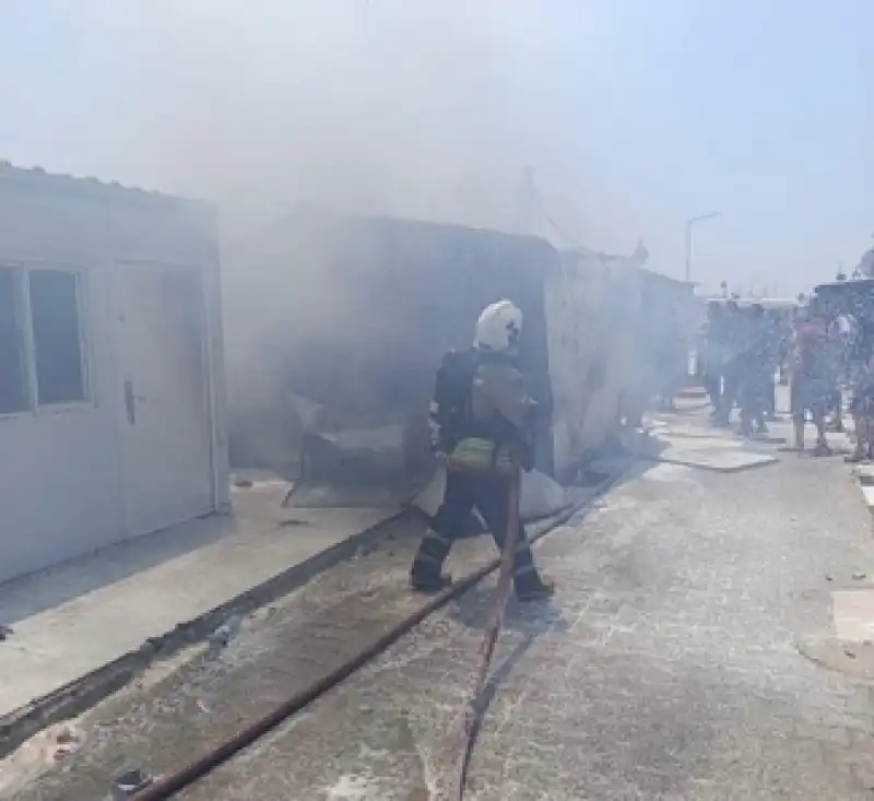 Üzümdalı Mahallesi’nde Konteyner Yangını Paniği