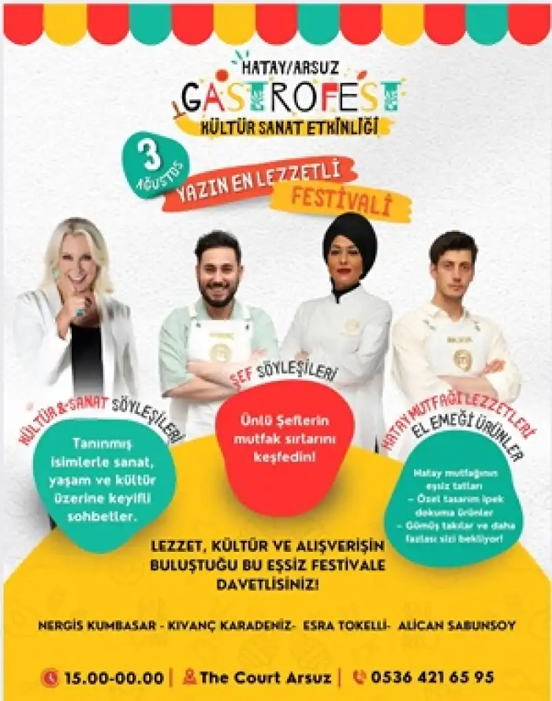 Hatay’ın İlk Ve En Büyük GastroFest’i Başlıyor