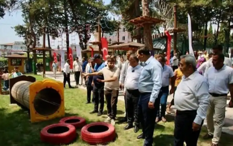 Hatay'ın Altınözü Ilçesinde Macera Parkı Törenle Hizmete Açıldı.