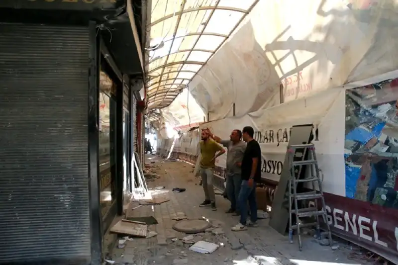 Hatay Antakya'daki Tarihi Uzun Çarşı'da Restorasyon çalışmaları Sürüyor  