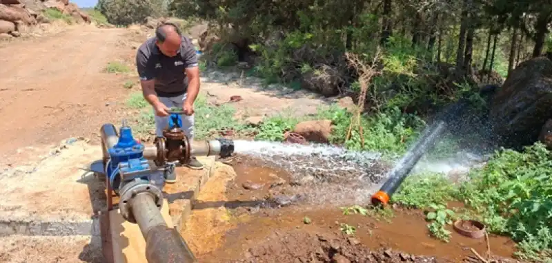 Aktepe’de Kuraklığa Karşı Iki Kuyu Devrede