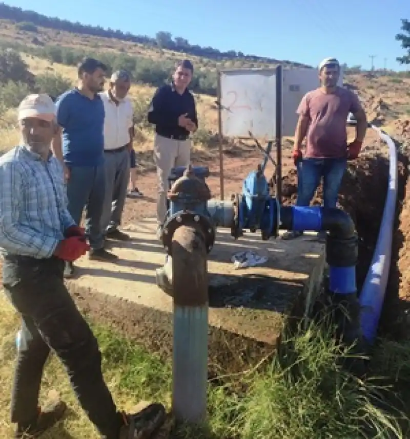 Aktepe’de Kuraklığa Karşı Iki Kuyu Devrede