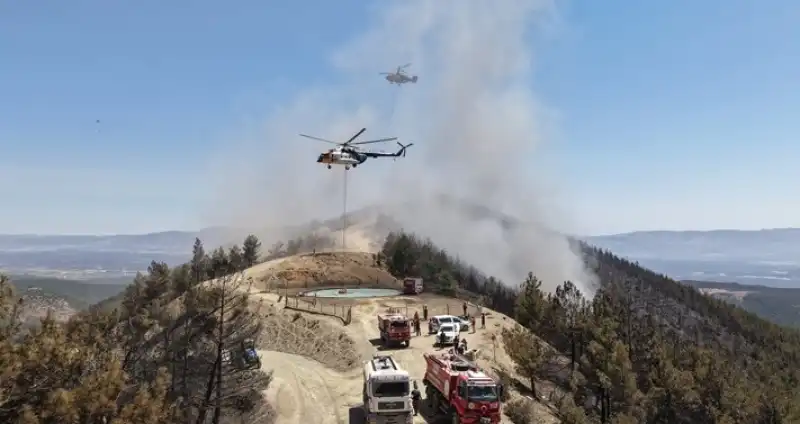 Hatay Hassa'da Dün çıkan Orman Yangınında 1115 Kişi Tahliye Edildi