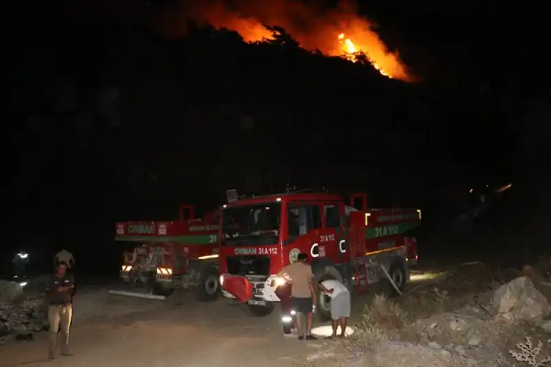 Hatay Yayladağı'nda Orman Yangını çıktı 